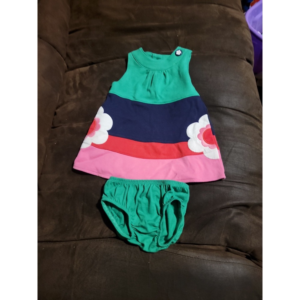 Gymboree smart little lady floral dress size 3 6‎ months